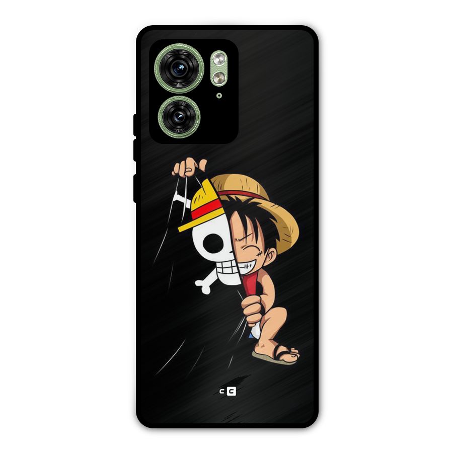 Pirate Luffy Metal Back Case for Motorola Edge 40 5G