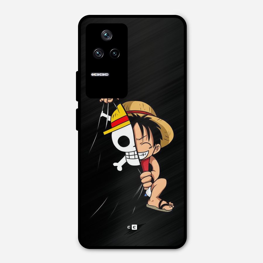 Pirate Luffy Metal Back Case for Poco F4 5G