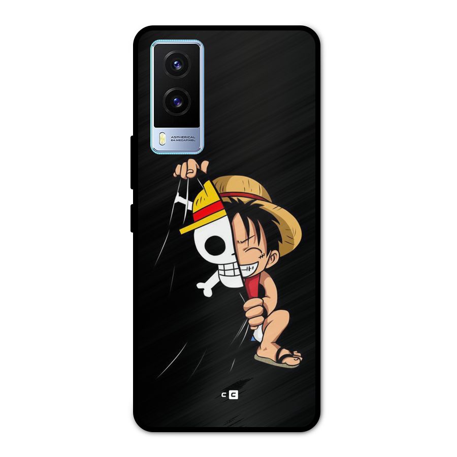 Pirate Luffy Metal Back Case for Vivo V21e 5G