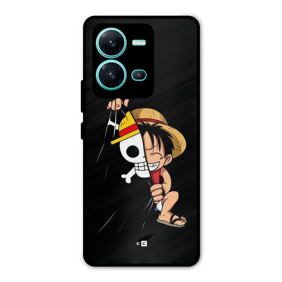 Pirate Luffy Metal Back Case for Vivo V25