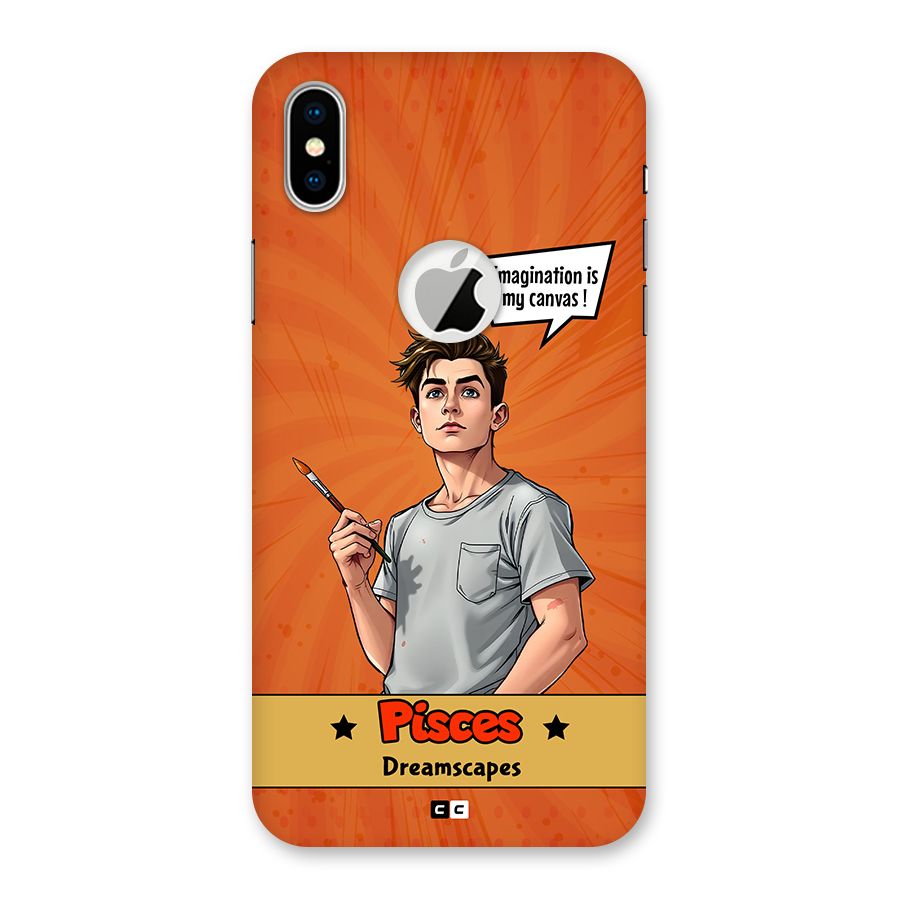 Pisces Dreamer Back Case for iPhone X Logo Cut