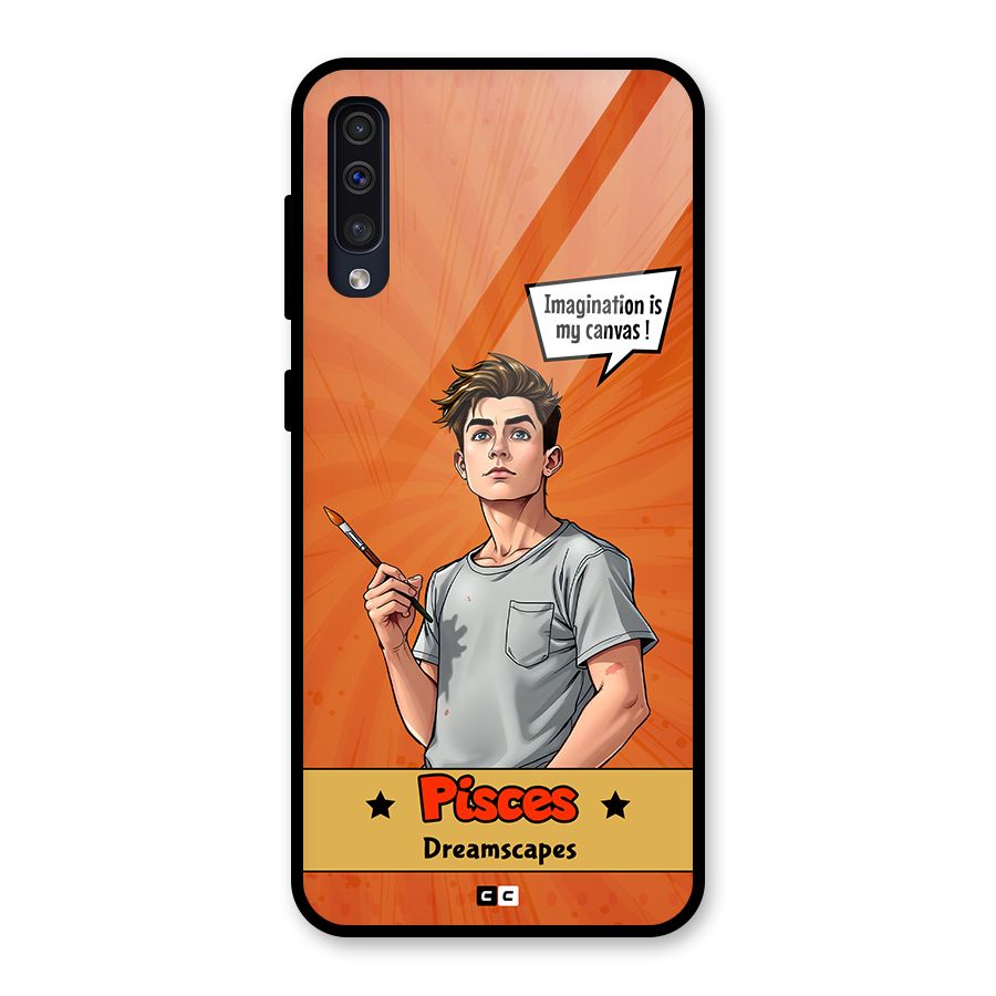 Pisces Dreamer Glass Back Case for Galaxy A50s