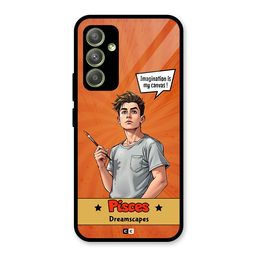 Pisces Dreamer Glass Back Case for Galaxy A54