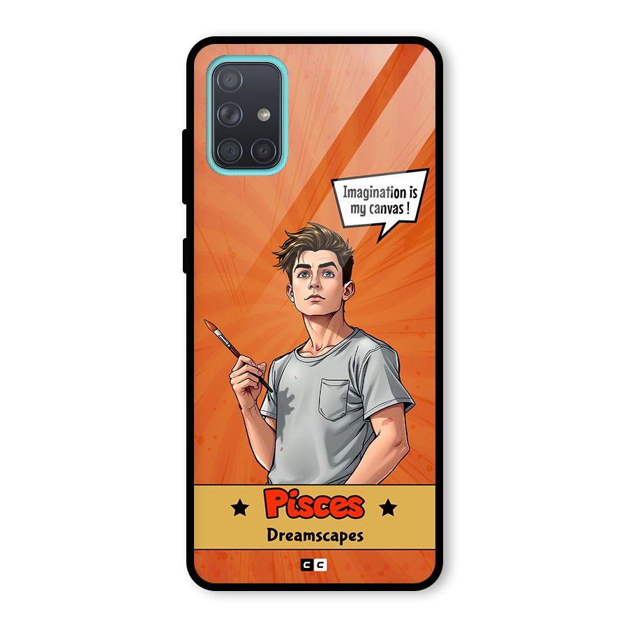 Pisces Dreamer Glass Back Case for Galaxy A71