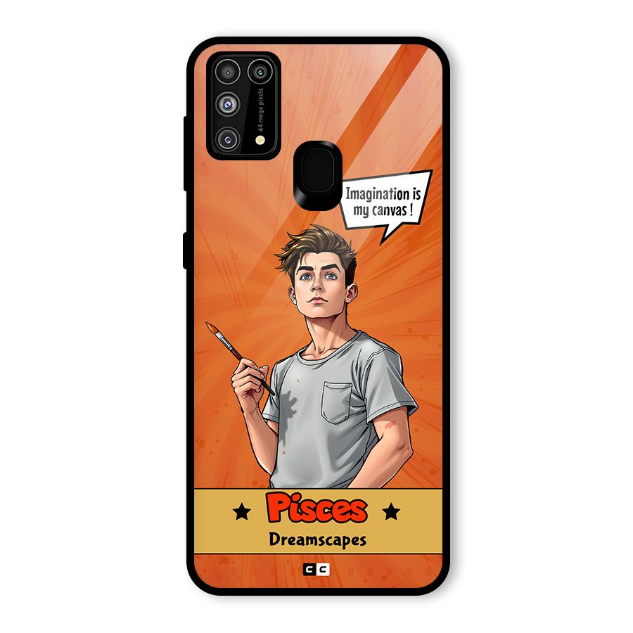 Pisces Dreamer Glass Back Case for Galaxy F41