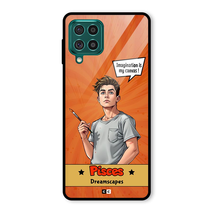 Pisces Dreamer Glass Back Case for Galaxy F62