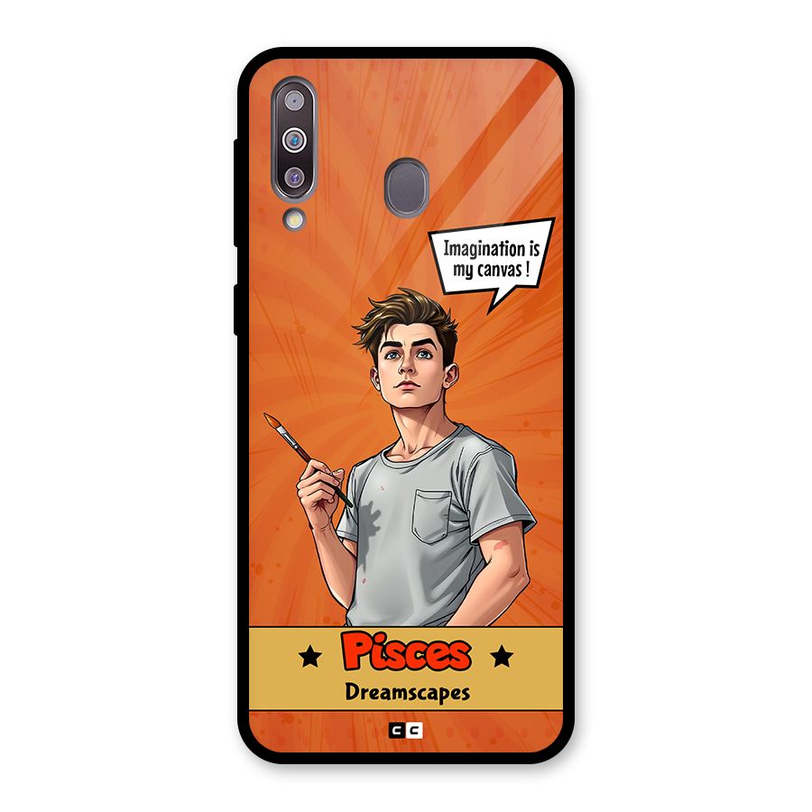 Pisces Dreamer Glass Back Case for Galaxy M30
