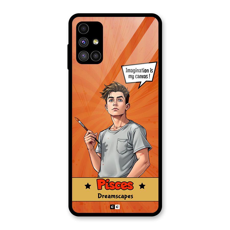Pisces Dreamer Glass Back Case for Galaxy M51