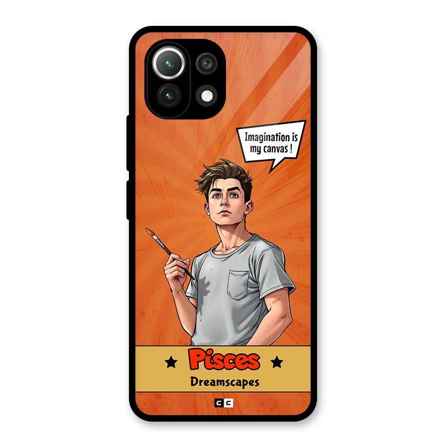 Pisces Dreamer Glass Back Case for Mi 11 Lite NE 5G