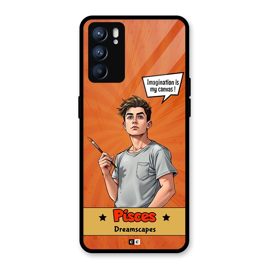 Pisces Dreamer Glass Back Case for Oppo Reno6 5G