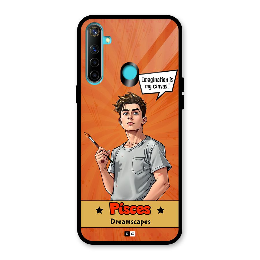 Pisces Dreamer Glass Back Case for Realme 5i