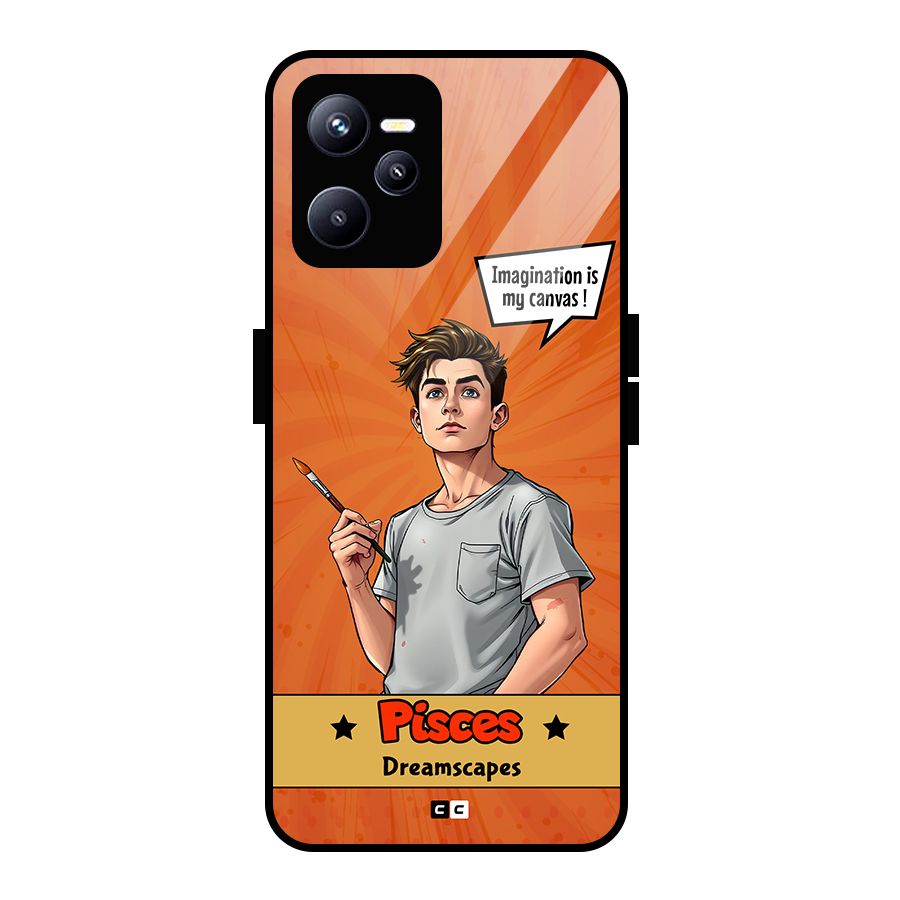 Pisces Dreamer Glass Back Case for Realme C35