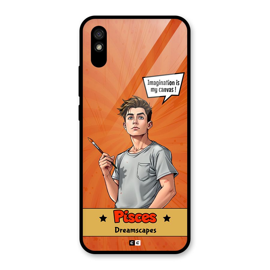 Pisces Dreamer Glass Back Case for Redmi 9A