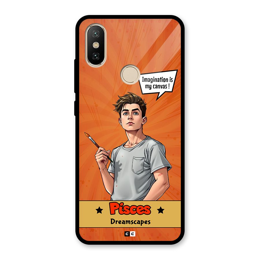 Pisces Dreamer Glass Back Case for Redmi A2