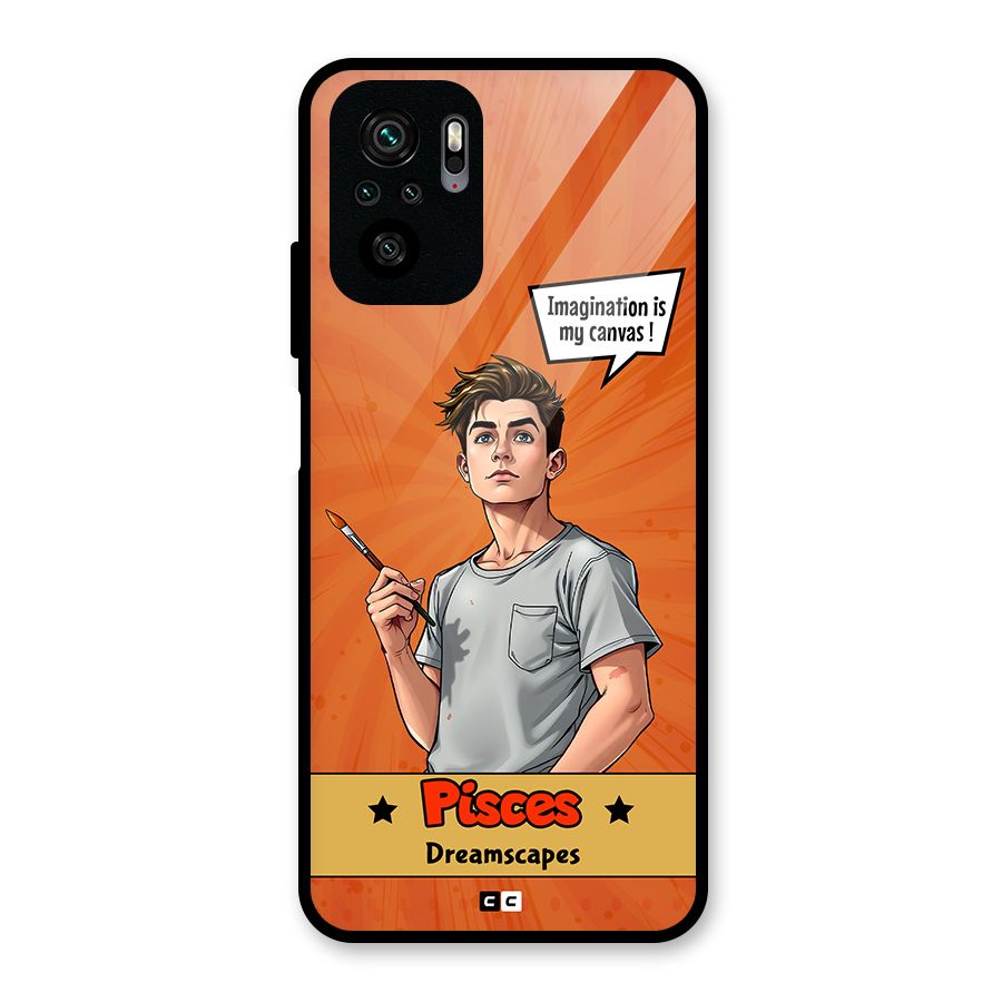 Pisces Dreamer Glass Back Case for Redmi Note 10