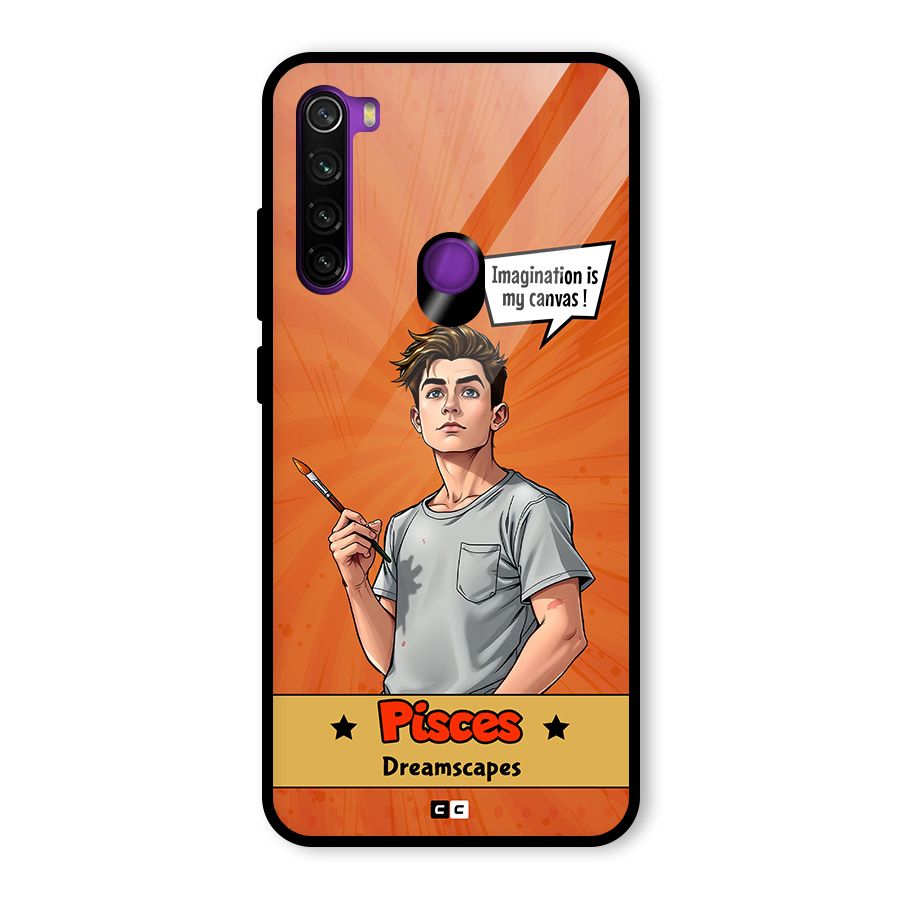 Pisces Dreamer Glass Back Case for Redmi Note 8