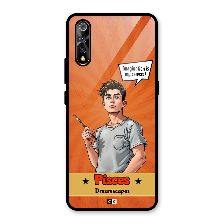 Pisces Dreamer Glass Back Case for Vivo S1