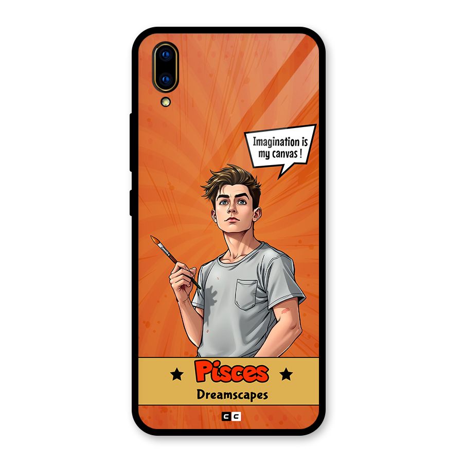 Pisces Dreamer Glass Back Case for Vivo V11 Pro