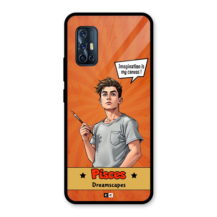 Pisces Dreamer Glass Back Case for Vivo V17