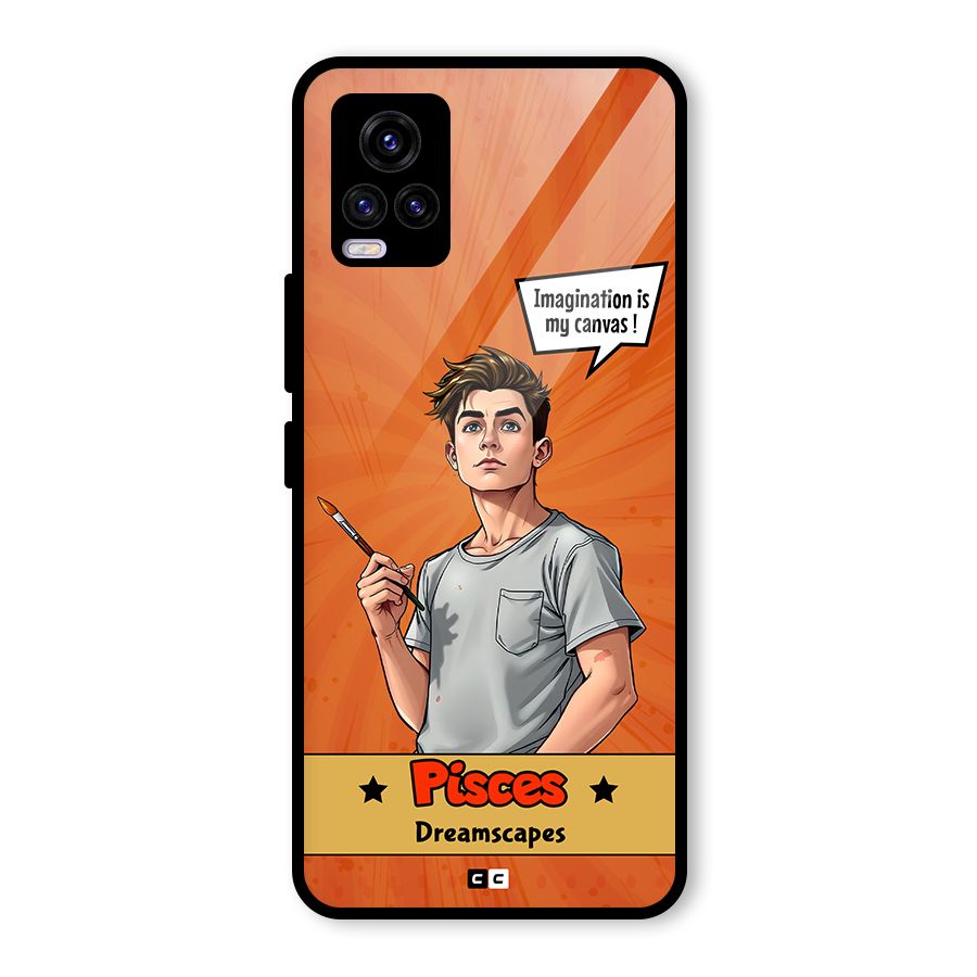 Pisces Dreamer Glass Back Case for Vivo V20