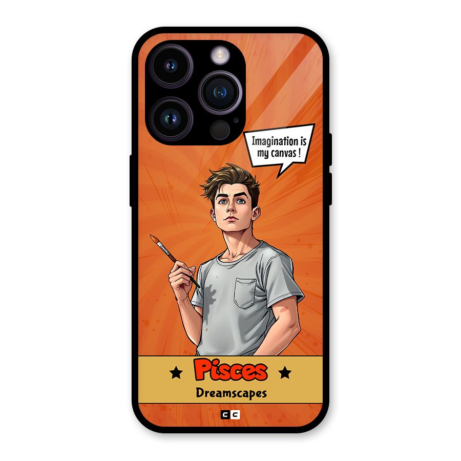 Pisces Dreamer Glass Back Case for iPhone 14 Pro