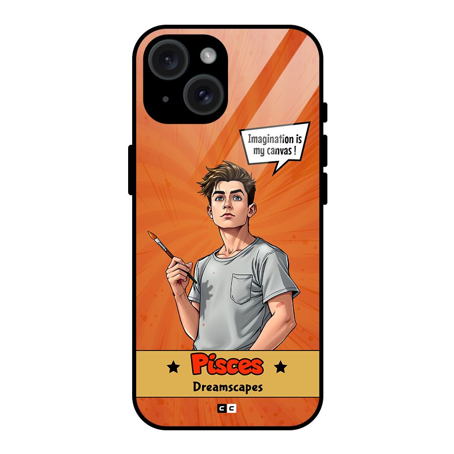 Pisces Dreamer Glass Back Case for iPhone 15