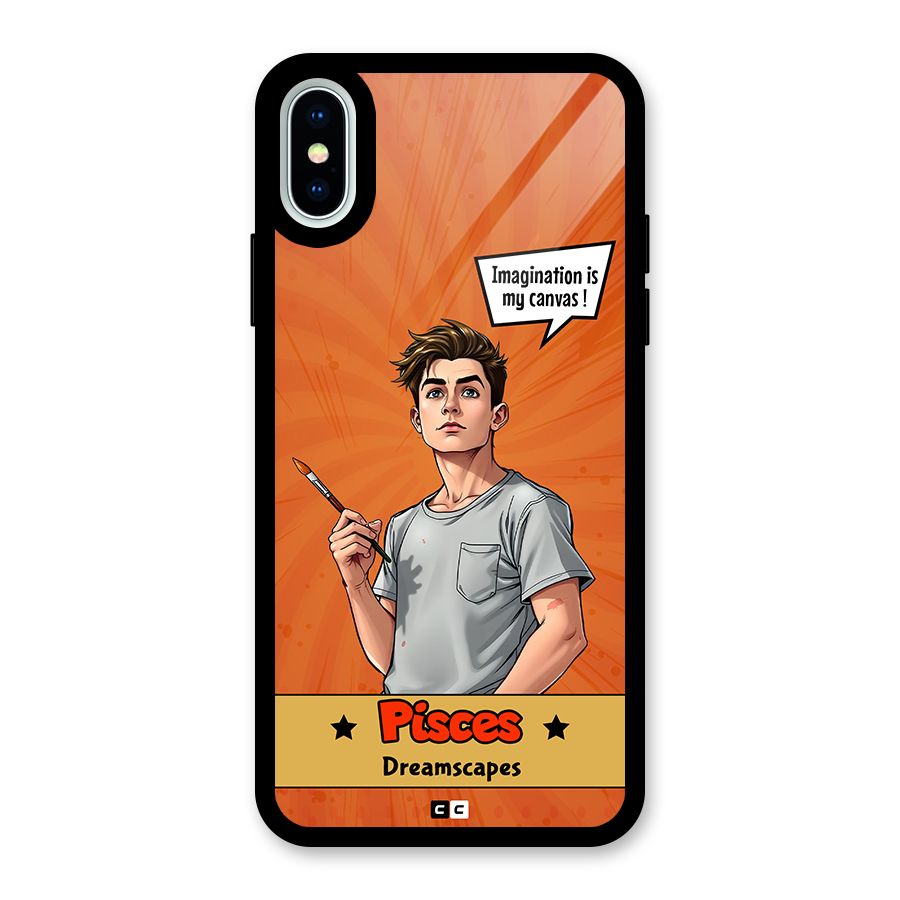 Pisces Dreamer Glass Back Case for iPhone XS