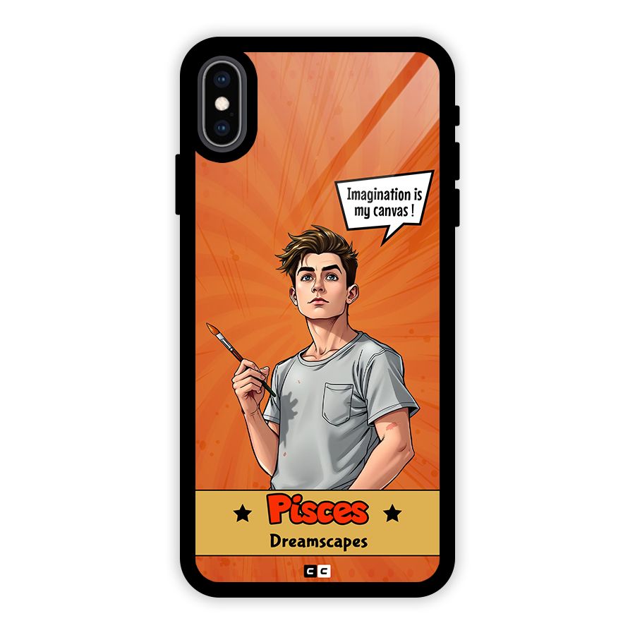 Pisces Dreamer Glass Back Case for iPhone XS Max