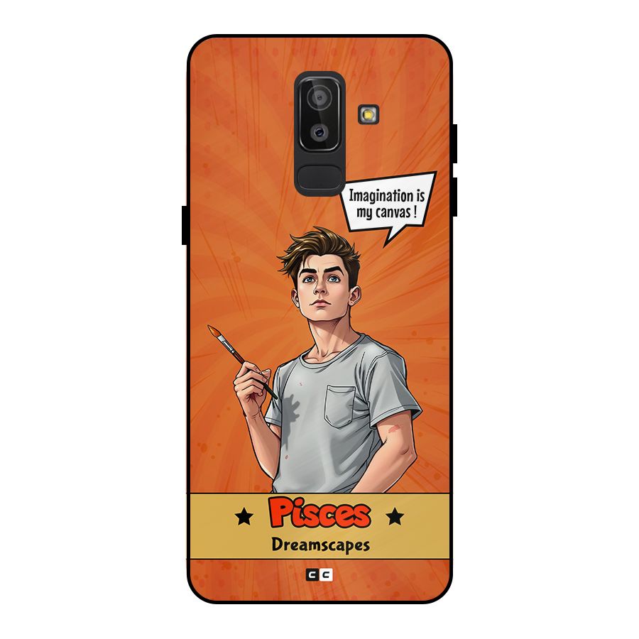 Pisces Dreamer Metal Back Case for Galaxy J8