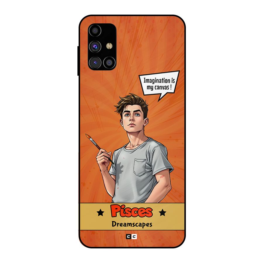Pisces Dreamer Metal Back Case for Galaxy M31s
