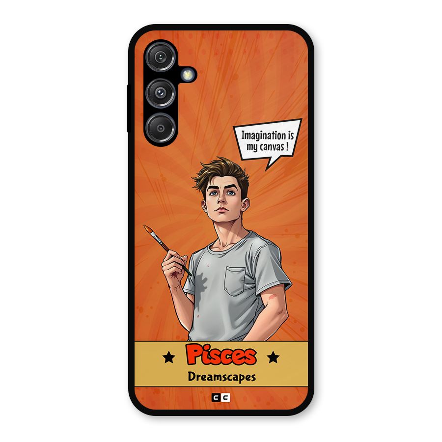 Pisces Dreamer Metal Back Case for Galaxy M34 5G