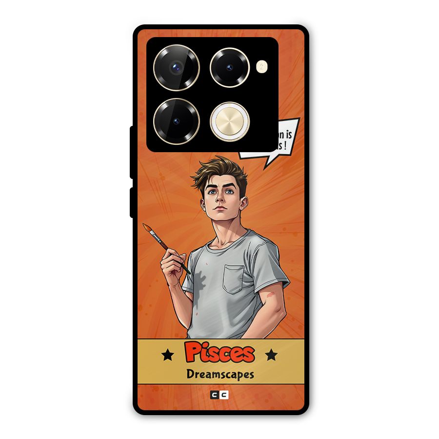 Pisces Dreamer Metal Back Case for Infinix Note 40 Pro