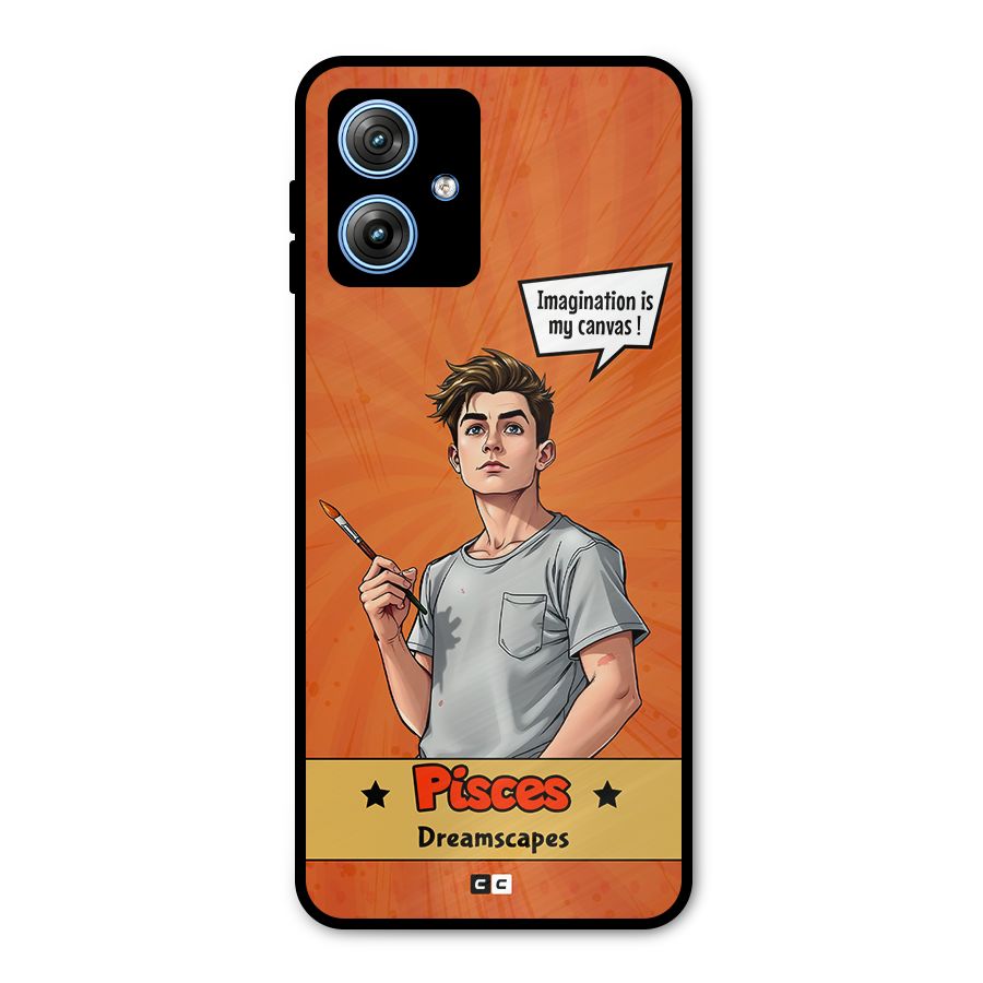 Pisces Dreamer Metal Back Case for Moto G54