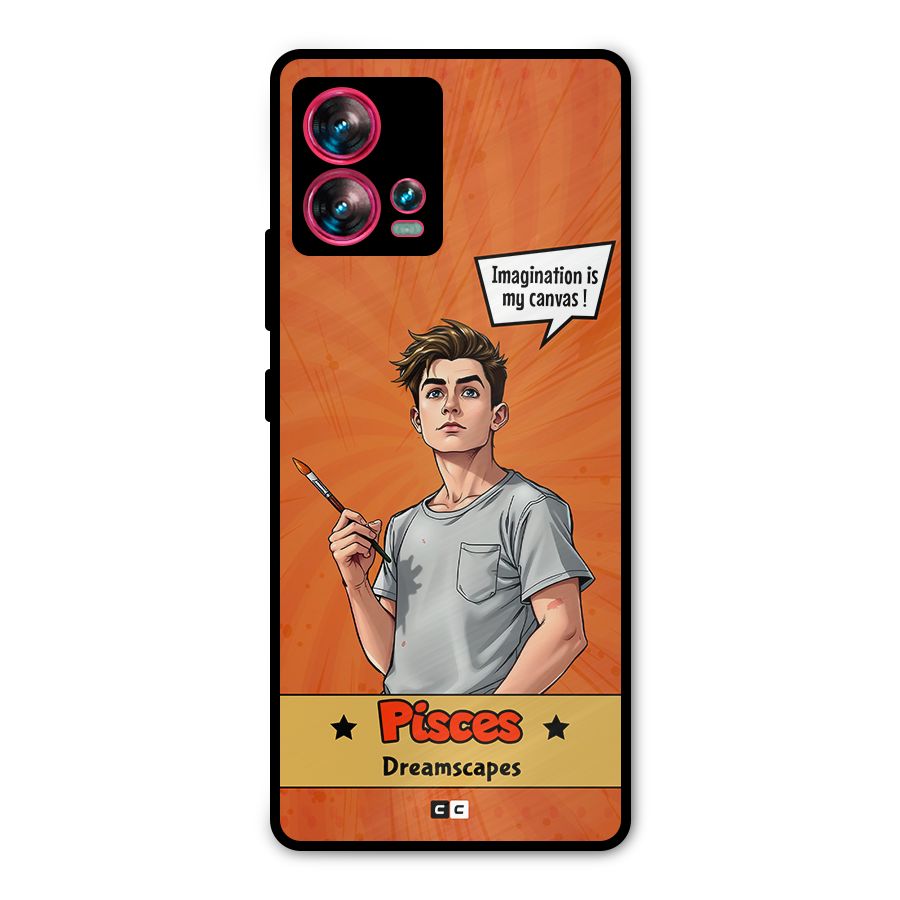 Pisces Dreamer Metal Back Case for Motorola Edge 30 Fusion