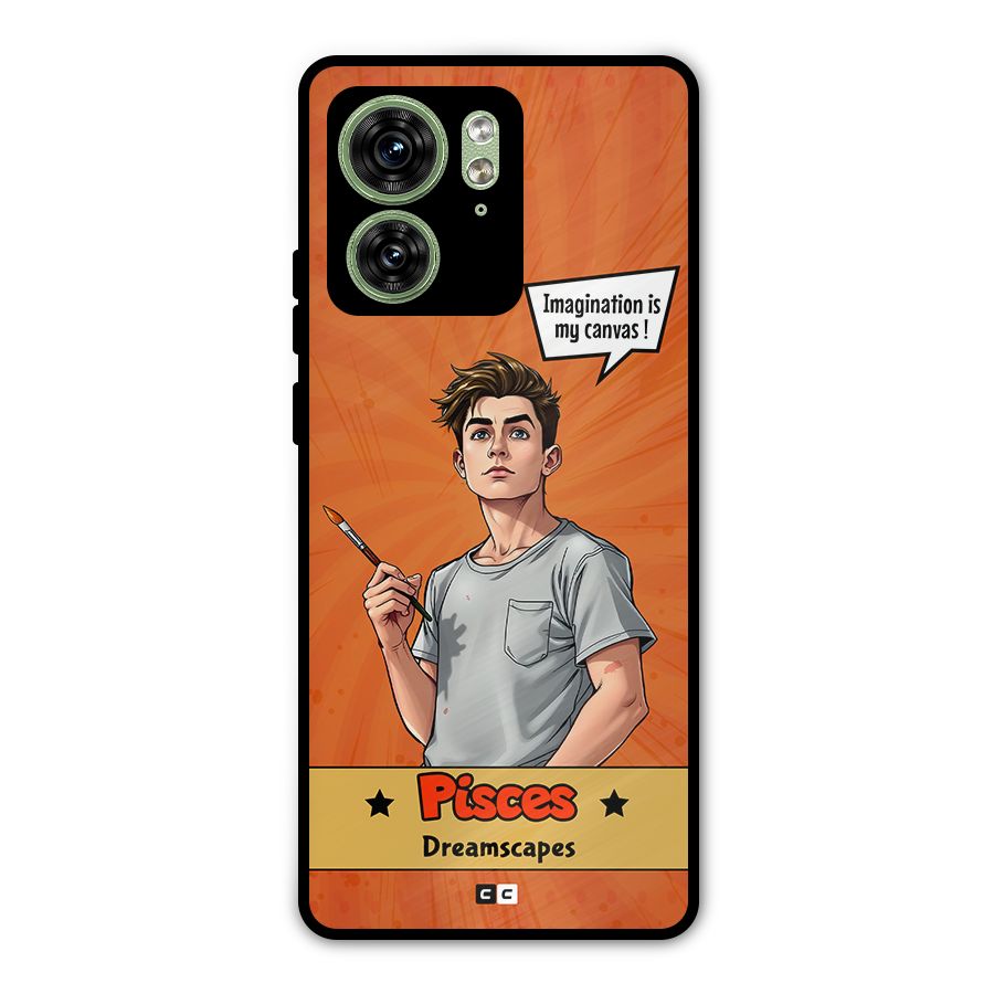 Pisces Dreamer Metal Back Case for Motorola Edge 40 5G