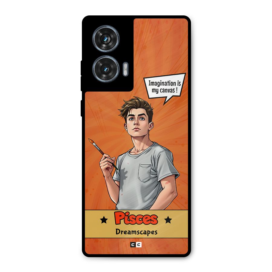 Pisces Dreamer Metal Back Case for Motorola Edge 50 Fusion