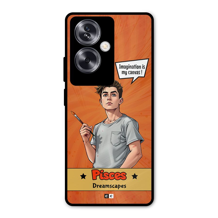 Pisces Dreamer Metal Back Case for Oppo A79 5G