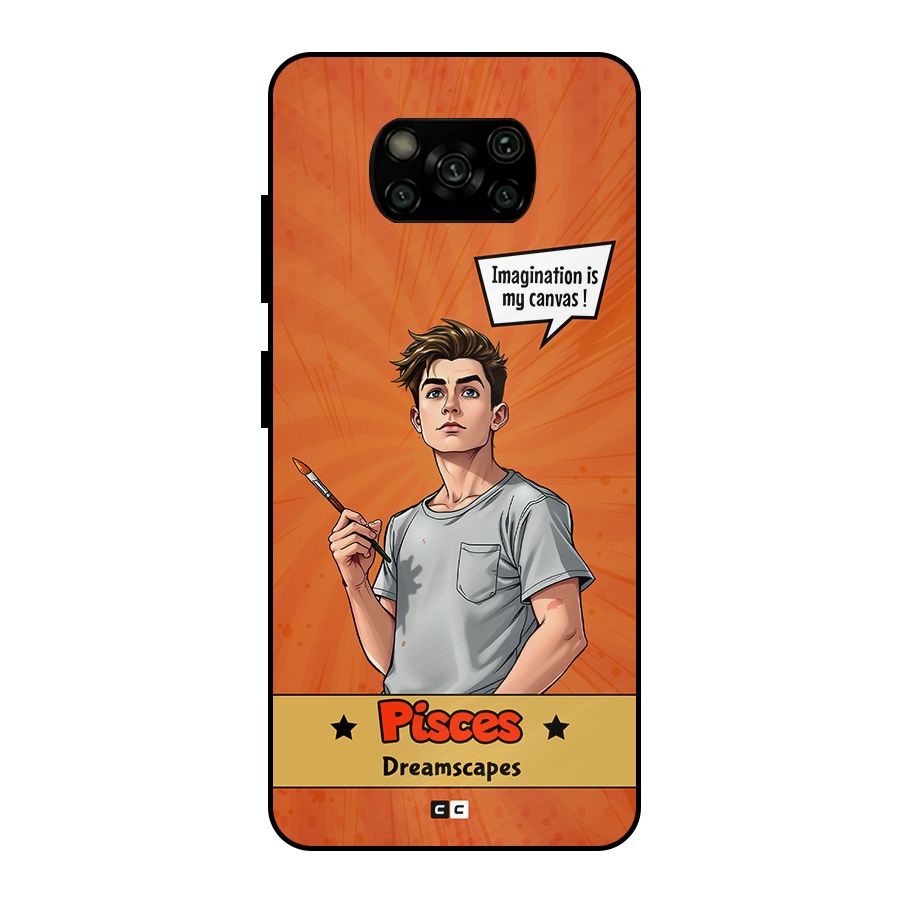 Pisces Dreamer Metal Back Case for Poco X3