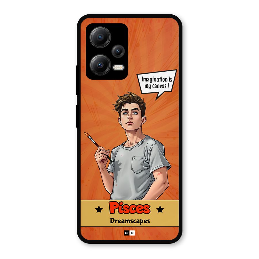 Pisces Dreamer Metal Back Case for Poco X5