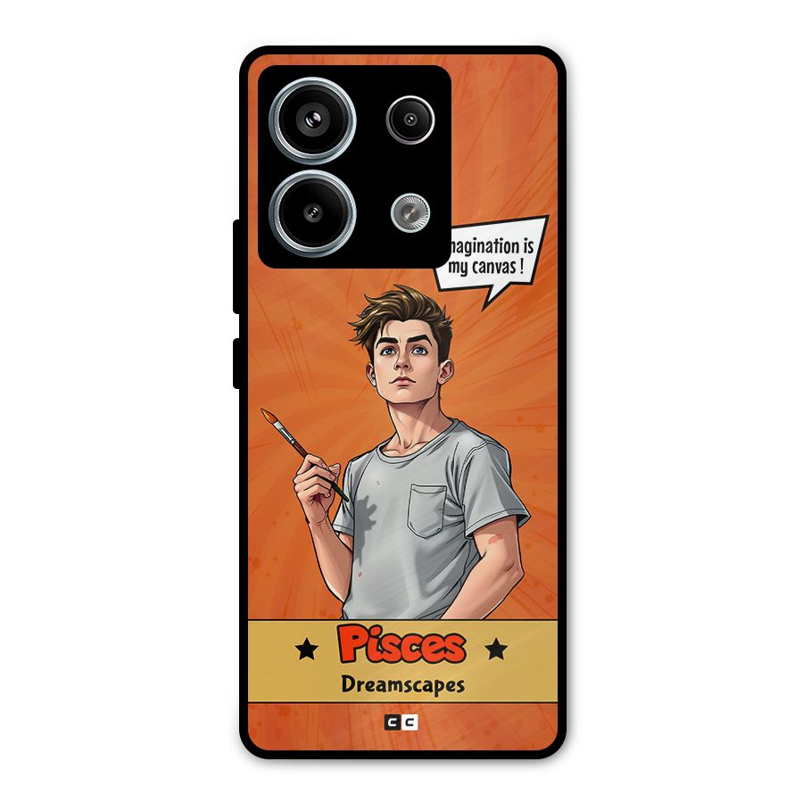 Pisces Dreamer Metal Back Case for Redmi Note 13 Pro 5G