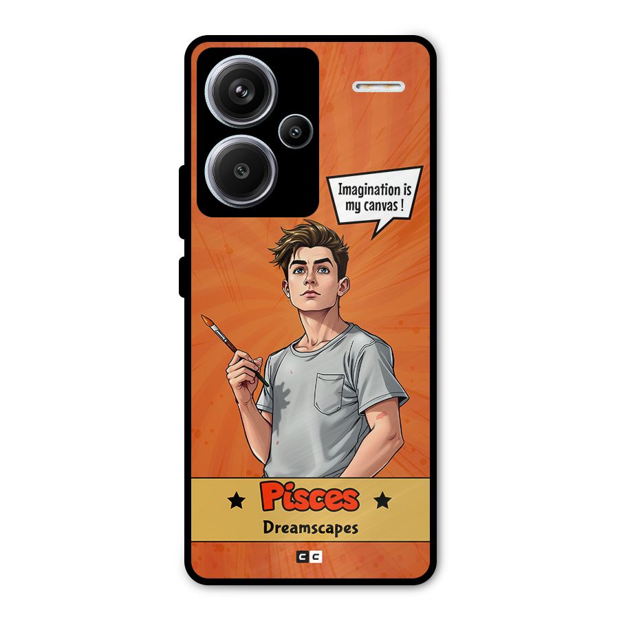 Pisces Dreamer Metal Back Case for Redmi Note 13 Pro Plus