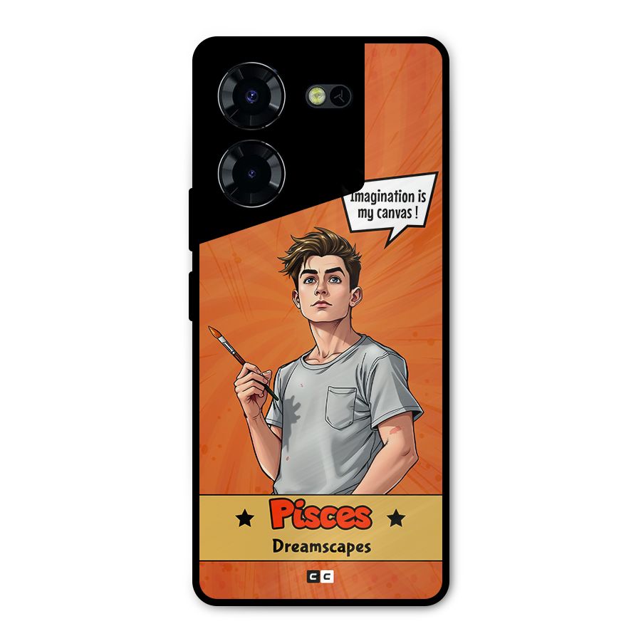Pisces Dreamer Metal Back Case for Tecno Pova 5 Pro 5G