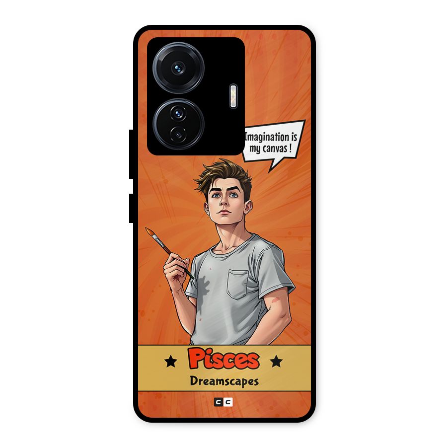 Pisces Dreamer Metal Back Case for Vivo T1 Pro