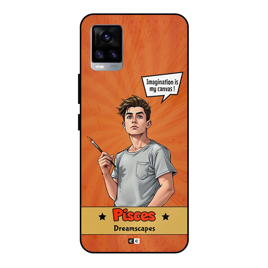 Pisces Dreamer Metal Back Case for Vivo V20