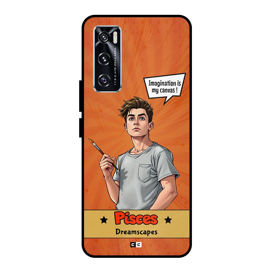Pisces Dreamer Metal Back Case for Vivo V20 SE