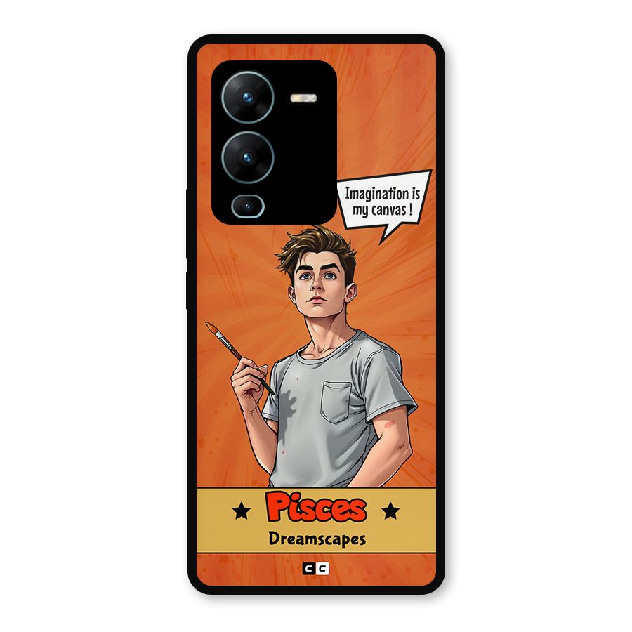 Pisces Dreamer Metal Back Case for Vivo V25 Pro