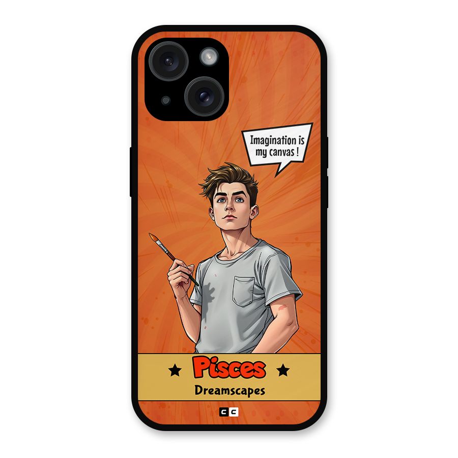 Pisces Dreamer Metal Back Case for iPhone 15