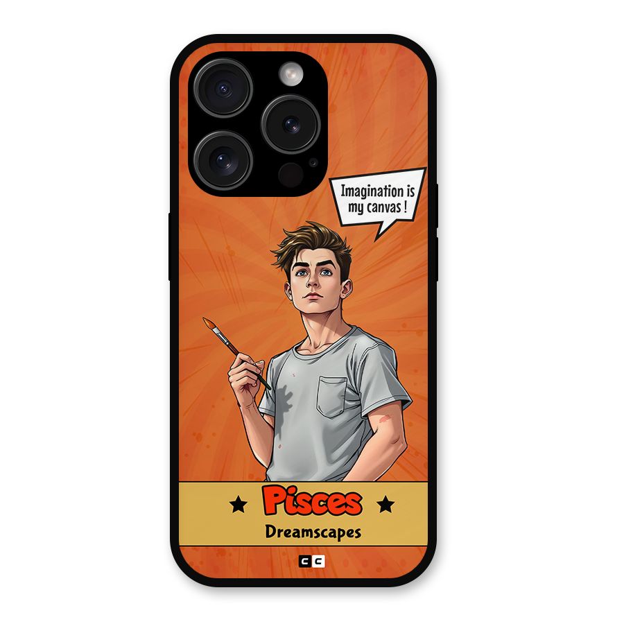 Pisces Dreamer Metal Back Case for iPhone 15 Pro