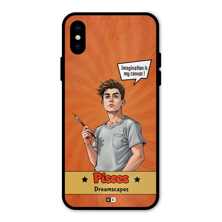 Pisces Dreamer Metal Back Case for iPhone X