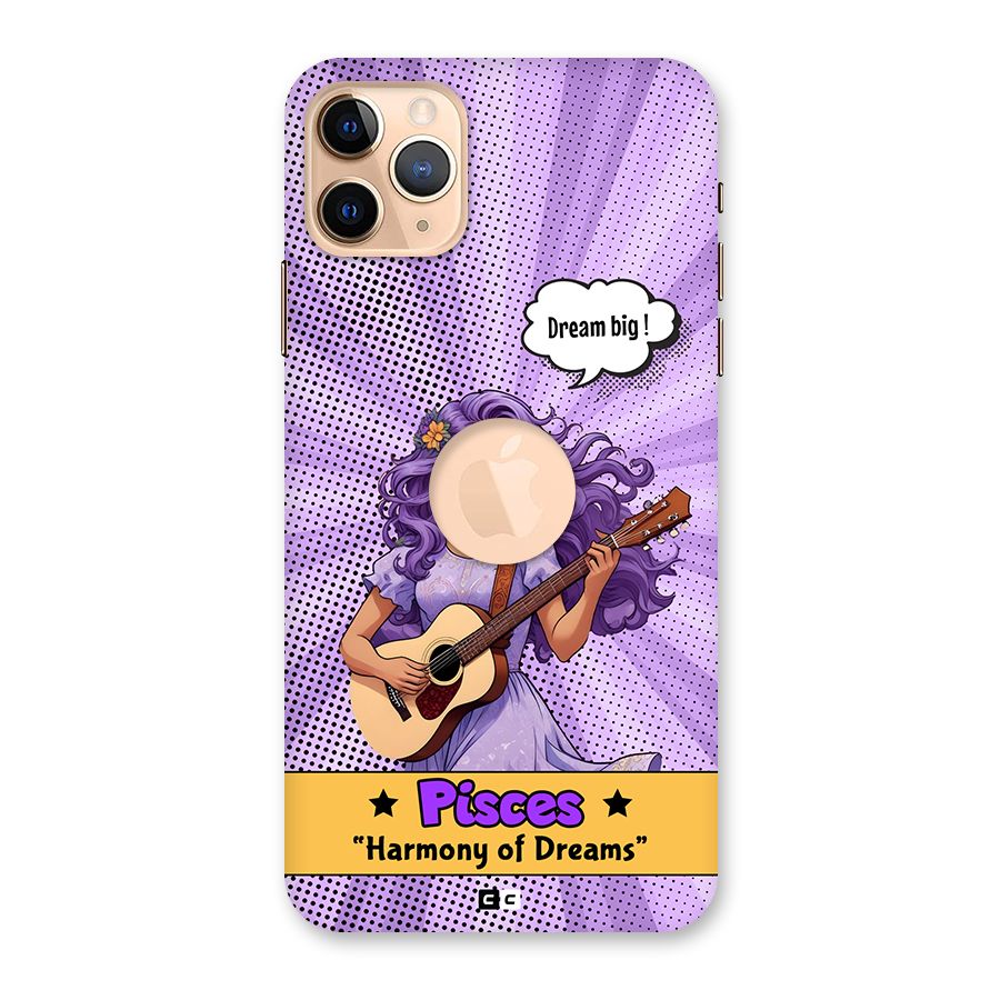 Pisces Dreams Back Case for iPhone 11 Pro Max Logo Cut